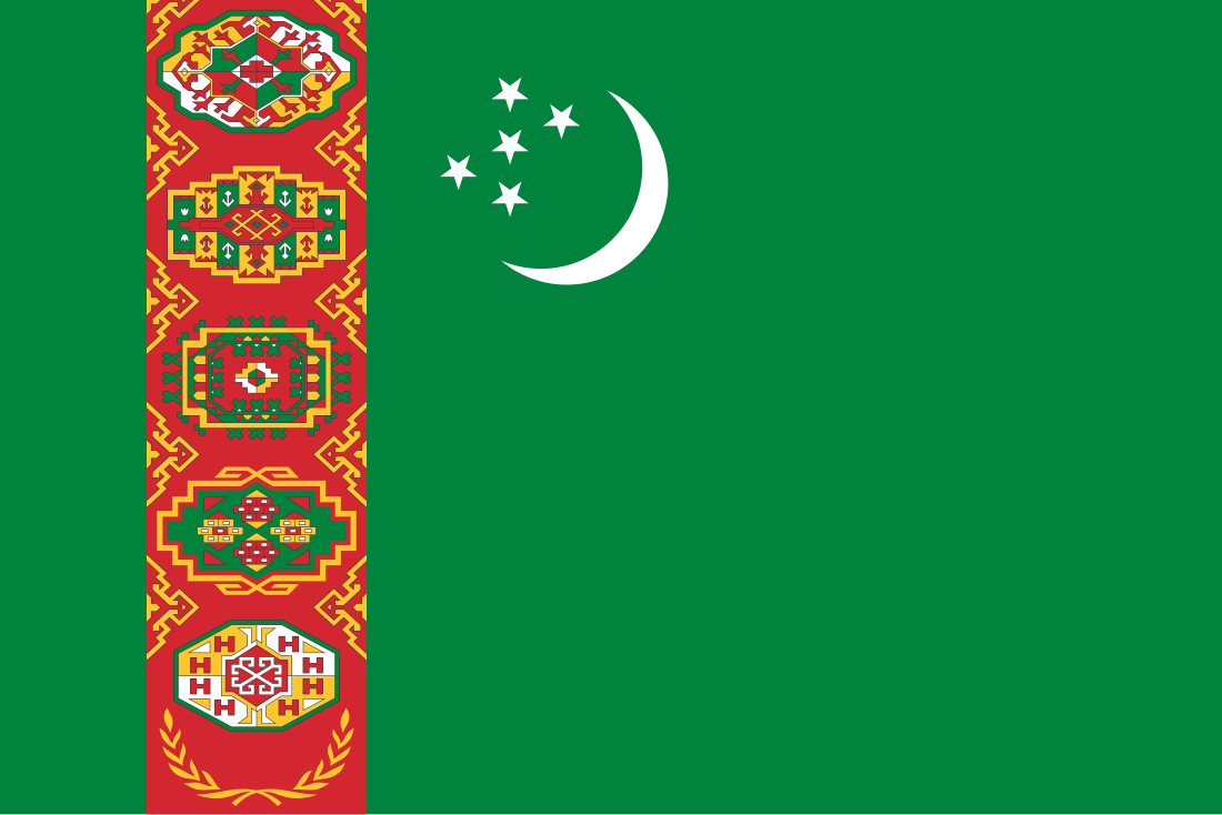 Bendera Turkmenistan