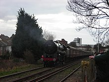 The last train service to leave the station, March 2009 Folkestone Harbour - last train - March 2009 (02).JPG