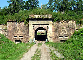 A entrada da bateria.