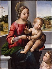 Fra Bartolomeo's Madonna and Child, New York Fra bartolomeo, madonna col bambino e san giovannino.jpg