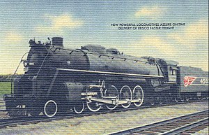 Frisco Railway parní lokomotiva 4-8-4 vlak 4503.JPG