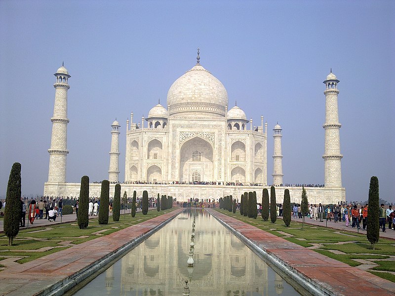 File:Front View of Taj Mahal, Agra.jpg
