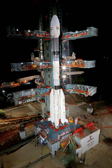 GSLV-F12, NVS-01 - Vehicle being transferred to Second Launch Pad (SLP) from Vehicle Assembly Building (VAB) 08.webp