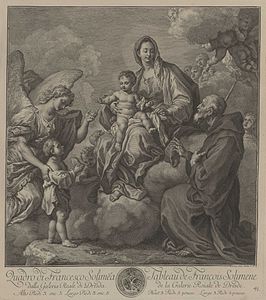 Francesco Solimena, Maria mit dem Kind und dem heiligen Franziskus von Paola