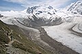 Moraines in the Gorner Glacier