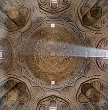 Dome in the Friday Mosque of Isfahan, Iran, added in 1088-89 by Seljuk vizier Taj al-Mulk Gran Mezquita de Isfahan, Isfahan, Iran, 2016-09-19, DD 43-45 HDR Alt.jpg