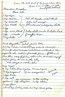 Cheesecake recipe from a family cookbook Grandma Warthens cheesecake recipe.jpg