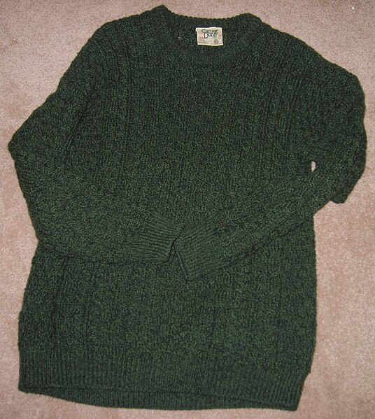 File:Green Aran Sweater.JPG