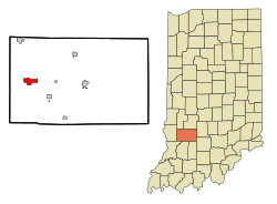 Location in the state of Indiana