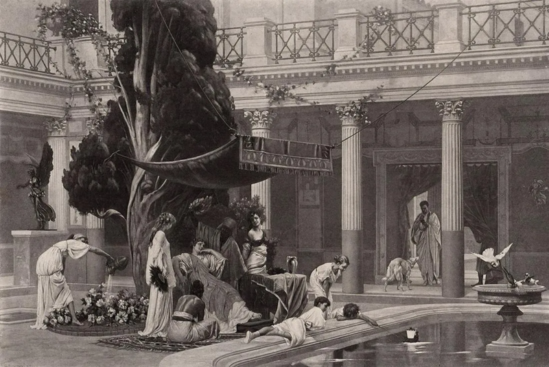 File:Gustave Boulanger, Gynaeceum (heliogravure after the painting), 1875, private collection.webp