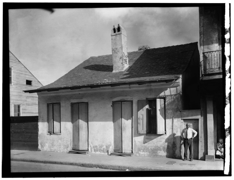 File:HISTORIC AMERICAN BUILDINGS SURVEY Richard Koch, Photographer, October, 1938 FRONT ELEVATION Seen from West - LaRionda Cottage, 1218-1220 Burgundy Street, New Orleans, Orleans HABS LA,36-NEWOR,20-2.tif