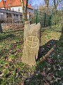 Historischer Grenzstein der Hansestadt Lübeck im Grenzsteinpark auf dem Uni-Gelände