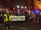 Hanukkah at the Trump Hotel! demonstration by IfNotNow DC, Washington, D.C.