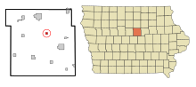 Thumbnail for File:Hardin County Iowa Incorporated and Unincorporated areas Owasa Highlighted.svg