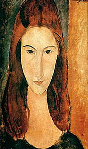 Tête de Jeanne Hébuterne de face