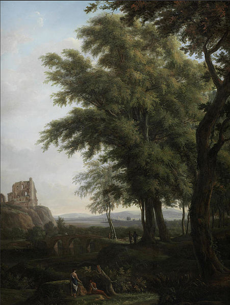 File:Hendrik Frans de Cort - Figures in a classical landscape, with Chepstow Castle on the horizon.jpg