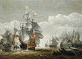 Hendrik van Minderhout (1632-1696) - The Battle of Lowestoft, 3 June 1665, Showing HMS 'Royal Charles' and the 'Eendracht' - BHC0283 - Royal Museums Greenwich.jpg
