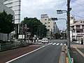 同左、広尾商店街を見る（2017年9月24日撮影）
