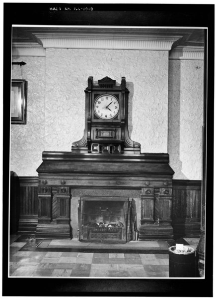 File:Historic American Buildings Survey Cervin Robinson, Photographer 8 August 1963 INTERIOR- LOBBY FIREPLACE - Hotel Florence, 11111 South Forrestville Avenue, Chicago, Cook County, HABS ILL,16-CHIG,20-3.tif