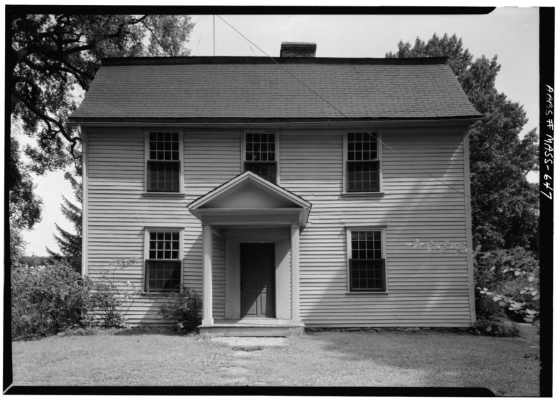 File:Historic American Buildings Survey Cervin Robinson, Photographer August 1959 FRONT FACADE FROM WEST - Godfrey Nims House, Old Deerfield Street and Memorial Road, Deerfield, HABS MASS,6-DEER,15-9.tif
