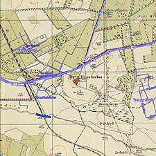 Серия исторических карт района Хирбат ас-Саркас (1940-е годы с современным наложением) .jpg