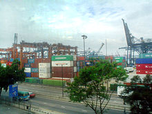 Kwai Tsing Container Terminals from the adjacent MTR line HongKongPortFromMTR.JPG