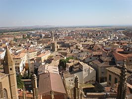 Huesca desde el aire.