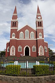 De Iglesia Nuestra Señora de las Mercedes in Griekenland, in gotische stijl, is gesmeed in ijzer en is een nationaal erfgoed.