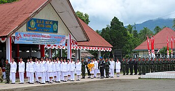 Indonesian soldiers and civil servants flag raising ceremony.jpg