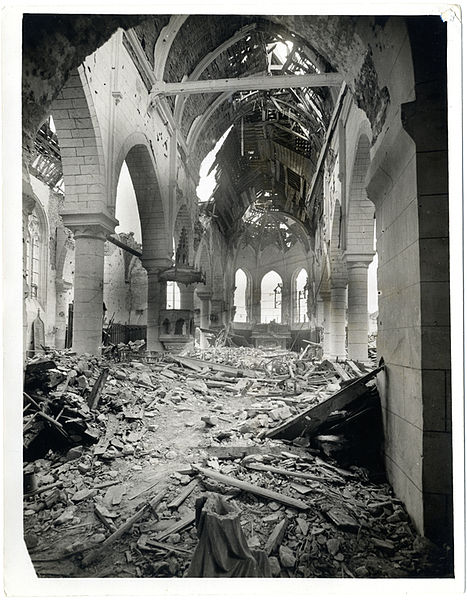 File:Interior of church wrecked by German shells (Photo 24-272).jpg