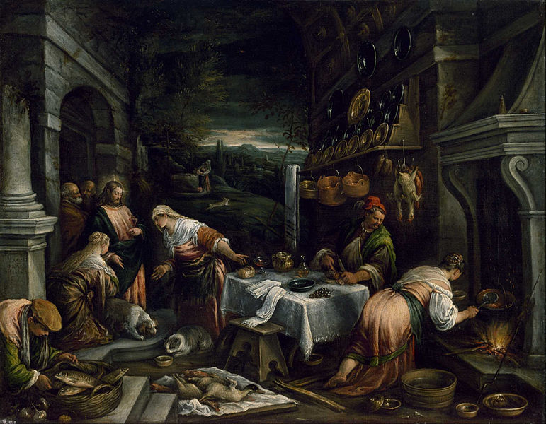 File:Jacopo Bassano - Christ in the House of Mary, Martha, and Lazarus - Google Art Project.jpg