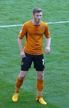 Henry playing for Wolves in April 2014 James Henry (2014).jpg