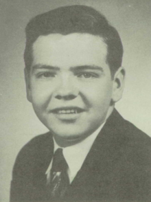 James P. Lucier in the 1952 University of Detroit Jesuit High School yearbook.png
