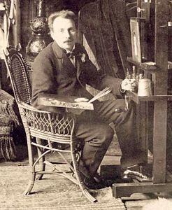 Jan van Beers in his studio, Paris c. 1885–90.jpg