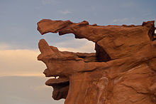 "Jaws", an erosional fin in Little Finland, Nevada, US Jaws (5730281045).jpg