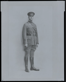 Photo of Jones in his Red Cross uniform in 1918