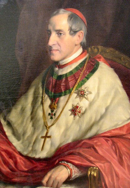 Joseph Othmar Cardinal Ritter von Rauscher, Archbishop of Vienna 1853-1875 (Prince-Archbishop of Vienna from 1861).