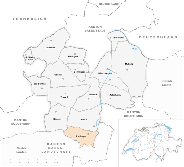 Pfeffingen - Localizazion