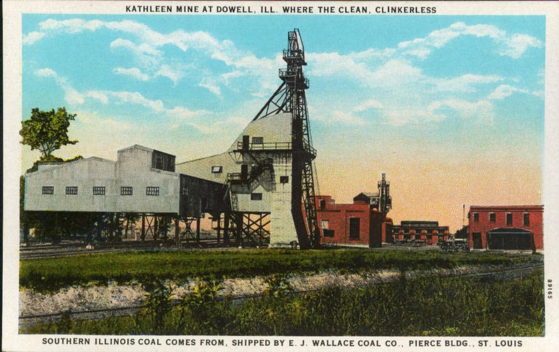 File:Kathleen Mine at Dowell, Ill. Where the Clean, Clinkerless Southern Illinois Coal Comes From,... (NBY 428839).jpg