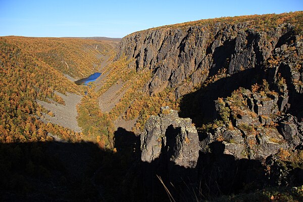 Kevo Canyon in Utsjoki, Finland