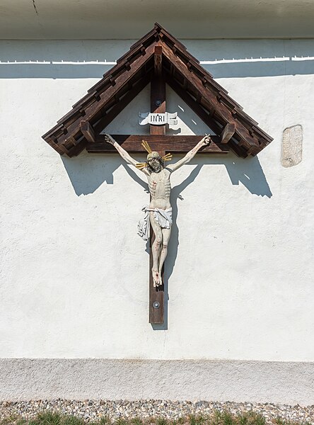 File:Klagenfurt Wölfnitz Sankt Peter am Bichl Filialkirche hl. Petrus Kruzifix 03102015 7847.jpg