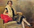 Portrait of countess Szulczewska label QS:Len,"Portrait of countess Szulczewska" label QS:Lpl,"Portret hrabiny Szulczewskiej" , 1925