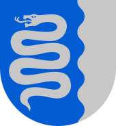 A common adder in the coat of arms of the Kyyjarvi municipality Kyyjarvi.vaakuna.svg