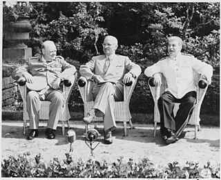 <span class="mw-page-title-main">Potsdam Conference</span> Meeting of the Allied heads of state near the end of World War II