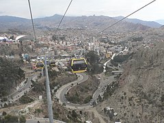 La Paz, Teleferico- Linea Amarilla.JPG
