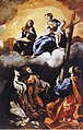Madonna mit Kind und den Hl. Anna, Katharina von Siena, Katharina von Alexandrien und Helena, um 1630, Öl auf Leinwand, 295 × 198 cm, San Domenico, Spoleto