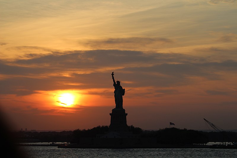 File:Lady Liberty at Sunset June 13 2013.JPG