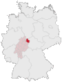Lage des Werra-Meißner-Kreises in Deutschland.GIF