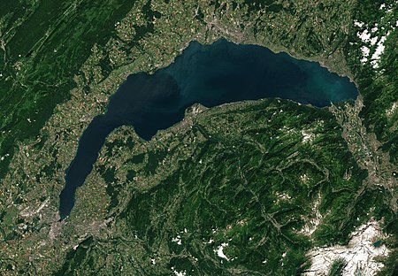 Lake Geneva by Sentinel 2