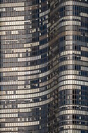 Lake Point Tower detail, Chicago, Illinois, US